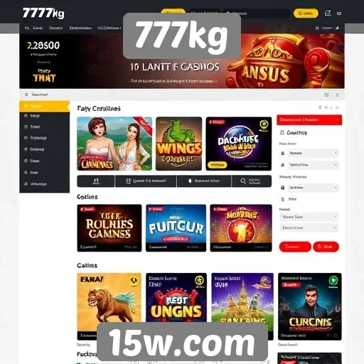 Avaliação da interface do usuário do site 777kg